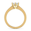 Single Stone Solitaire 1CT Real Diamond Ring