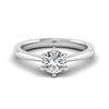 Single Stone Solitaire 1CT Real Diamond Ring