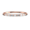 0.33CT Buguette Diamond Minimalist Ring