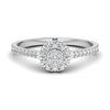 Radiant Circle 0.41CT Diamond Classic Ring