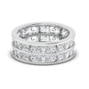 Sparkle Two line 4.84CT Diamond Band For Women's