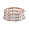 Sparkle Two line 4.84CT Diamond Band For Women's