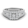 Unique Design 0.94CT Engraved Wedding Ring