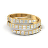 1CT Glorious Baguette Cut Three Line Diamond Ring