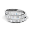 1CT Glorious Baguette Cut Three Line Diamond Ring