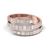 1CT Glorious Baguette Cut Three Line Diamond Ring