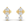 0.60 CT Natural Diamond Designer Stud Earrings