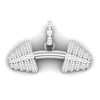 Dumbbell 1.96 CT Diamond Hip Hop Customized Pendant