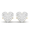 0.28 CT Natural Diamond Heart Shape Stud Earrings