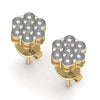 0.07 CT Round Natural Diamond Designer Stud Earrings