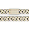 Natural 12.75 CT Round Diamond Hip-Hop Cuban Link Bracelet