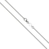 CDL FINESHINE 925 Sterling Silver Ball Bead Necklace Lobster Claw Chain for Men and Women (Size: 18 Inches/2 mm)