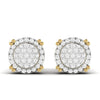 0.42 CT Round Natural Diamond Stud Earrings