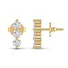 0.60 CT Natural Diamond Designer Stud Earrings