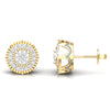 Natural 0.44 CT Round Diamond Stud Earrings