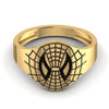 Black Diamond Spider Face Hip Hop Ring