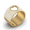 Natural Round Heart Shape Center diamond Ring
