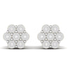 0.07 CT Round Natural Diamond Designer Stud Earrings