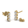 0.60 CT Natural Diamond Designer Stud Earrings