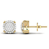0.42 CT Round Natural Diamond Stud Earrings