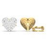 0.28 CT Natural Diamond Heart Shape Stud Earrings
