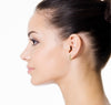 Bezel Set 0.17 CT Diamond Huggie Earrings