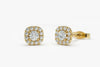 Natural 0.52 CT Diamond Designer Stud Earrings