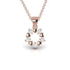 1.11 CT Round Diamond Designer Pendant