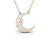 Moon Crescent 0.51 CT Diamond Pendant