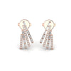 Baguette and Round Diamond 0.52 CT Stud Earrings