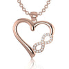 Natural Diamond 0.24 CT Heart Pendant