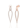 Diamond 0.67 CT Designer Dangling Earrings