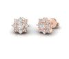 Floral 0.60 CT Diamond Stud Earrings