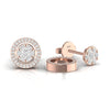 Diamond 0.51 CT Ear Jacket Stud Earrings