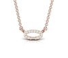 Real Diamond Dainty Oval Pendant