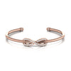 Infinity Style 0.76 CT Diamond Open Bracelet