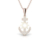 Anchor and Ship Wheel 0.63 CT Diamond Pendant