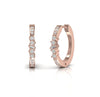 Diamond 0.22 CT Designer Hoop Earrings