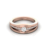 Round Diamond 0.35 CT Split Shank Engagement Ring