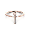 Cross Religious Diamond Dainty Ring