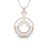 1.11 CT Diamond Designer Round Pendant