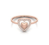 Double Heart Diamond Minimalist Ring