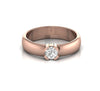 Solitaire Diamond 0.50 CT Engagement Ring For Men