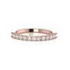 Half Eternity 0.45 CT Diamond Stackable Ring