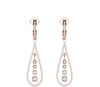 Round Diamond 0.84 CT Dangling Earrings