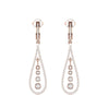 Round Diamond 0.84 CT Dangling Earrings