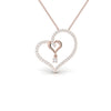 Diamond 0.99 CT Charm Heart Pendant