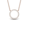 Baguette and Round Diamond 0.5 CT Dainty Pendant