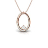 Round Diamond 0.39 CT Charm Pendant