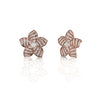 Diamond 1.30 CT Floral Stud Earrings